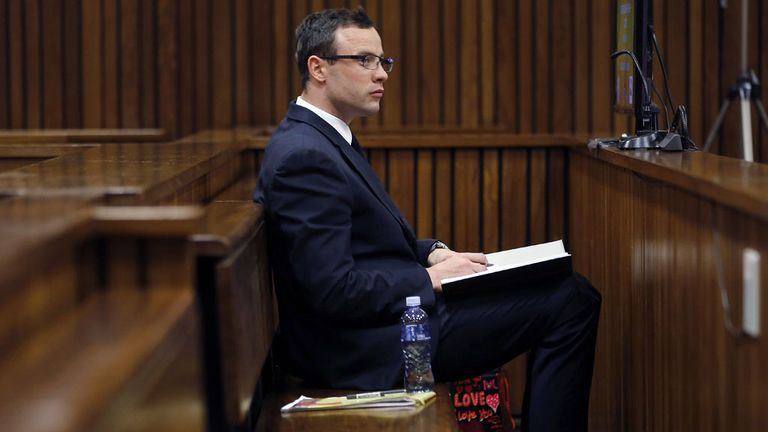 Oscar Pistorius in court earlier this year