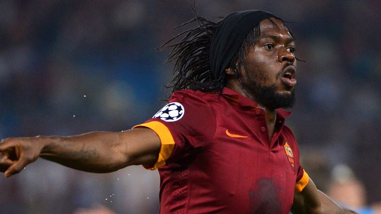 Gervinho: Celebrates after scoring against CSKA Moscow