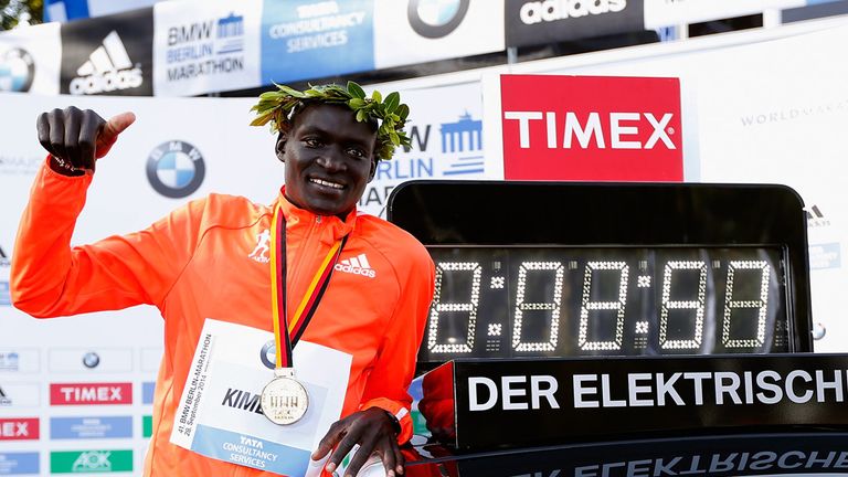 Kipchoge smashed Dennis Kimetto's world record time of 2:02.57, but it will not go down in the official record books
