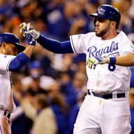 Mike  Moustakas: Sparked the flurry of runs in second innings