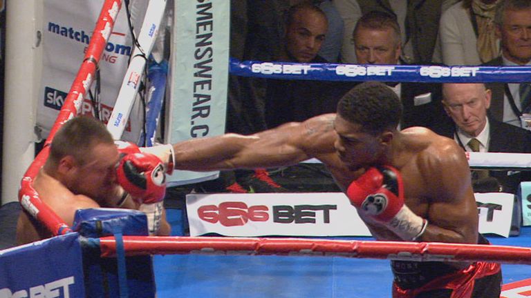 Anthony Joshua defeated Denis Bakhtov in impressive fashion