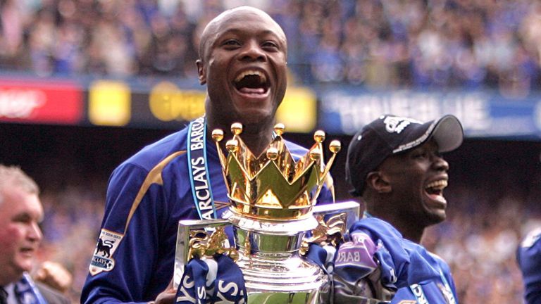 William Gallas: Celebrates Chelsea's 2006 title triumph