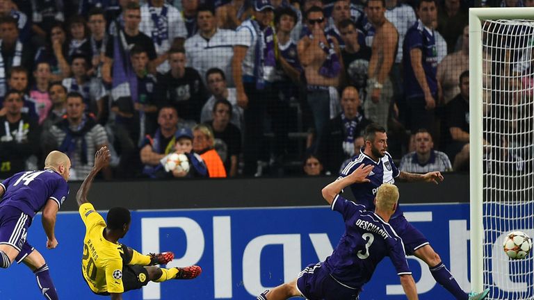 Adrian Ramos: Dortmund sub scores his second at Anderlecht