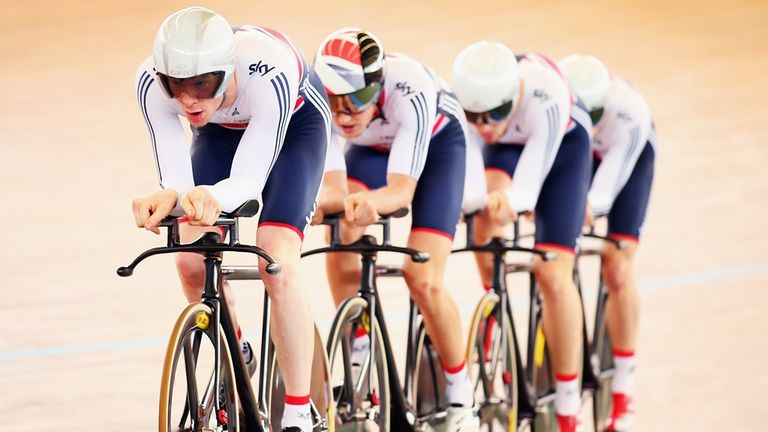 The men's team pursuit squad won one of just three British medals at the World Championships
