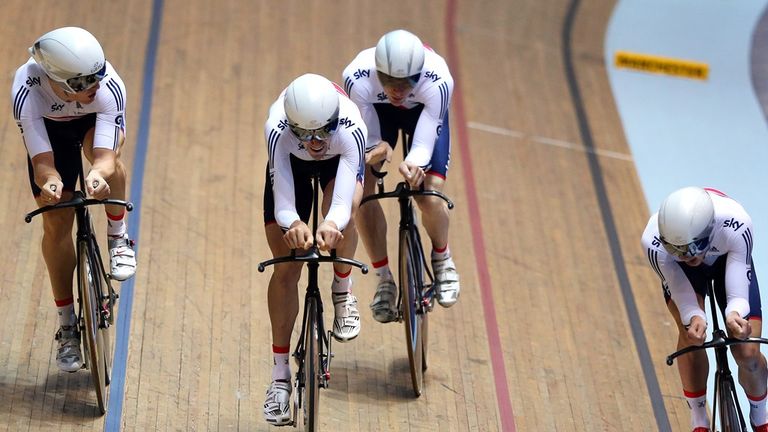 Great Britain's men claimed a close victory over Germany in the team pursuit final