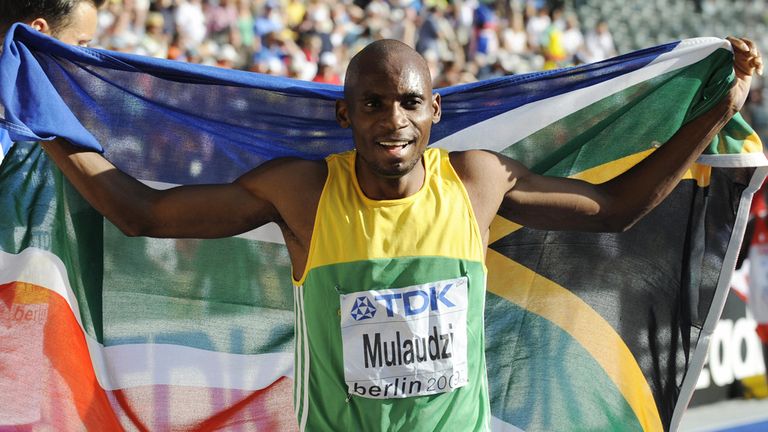 Mbulaeni Mulaudzi after his world title in Berlin in 2009
