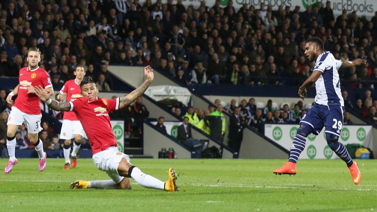 West Brom's Stephane Sessegnon exposed United's defensive weakness early on