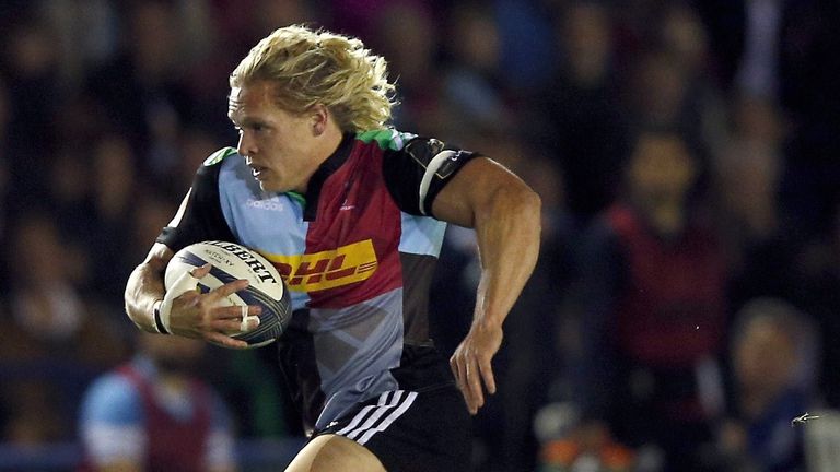 Matt Hopper: One of two try scorers for Harlequins