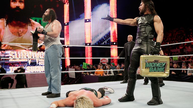 Luke Harper holds his newly-acquired belt