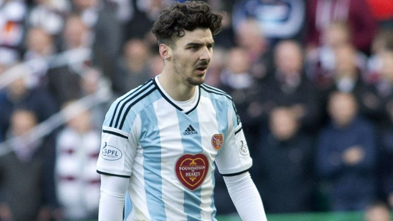 Hearts defender Callum Paterson has been called up Gordon Strachan