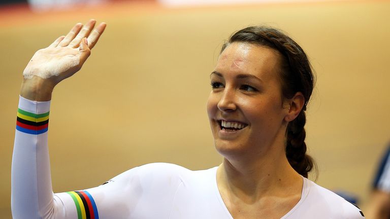 King won gold on the track in the women's team pursuit at London 2012