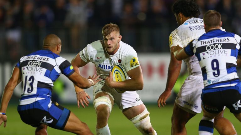 George Kruis partners Alistair Hargeaves in the second row for Saracens