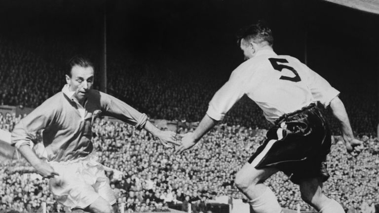 Sir Stanley Matthews (left) was the very first winner of the Ballon d'Or in 1956