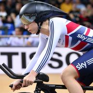 Laura Trott was third overnight in the omnium after winning two of the first three events