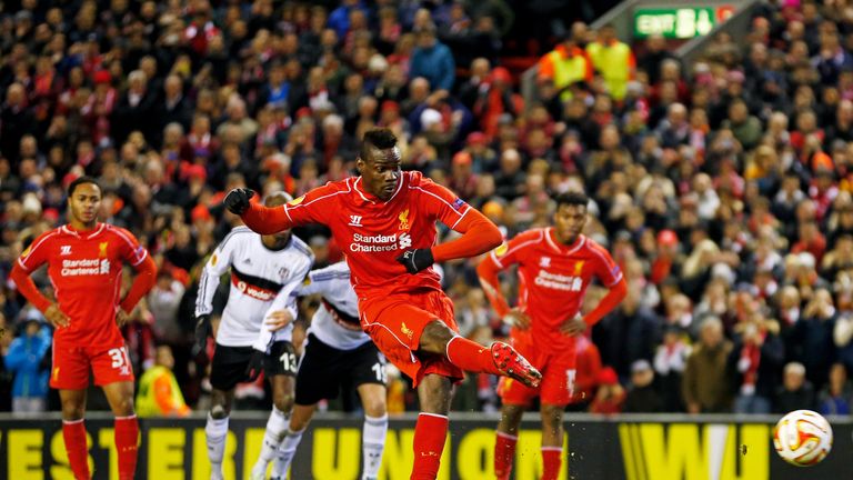 Mario Balotelli scores the winner for Liverpool from the spot