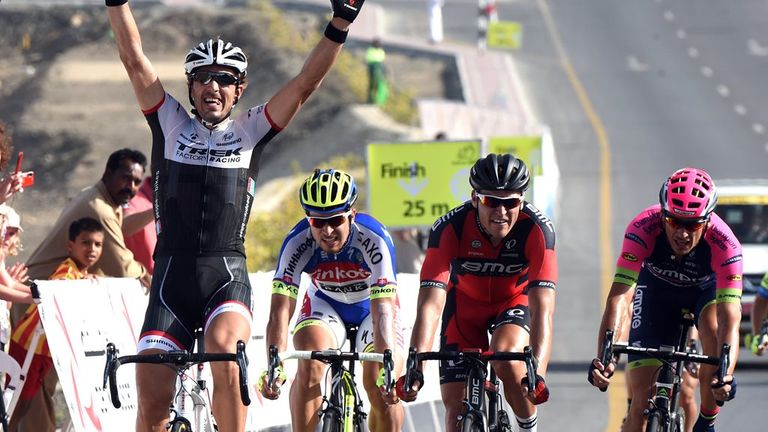 Fabian Cancellara claimed his first win of the season and the overall race lead