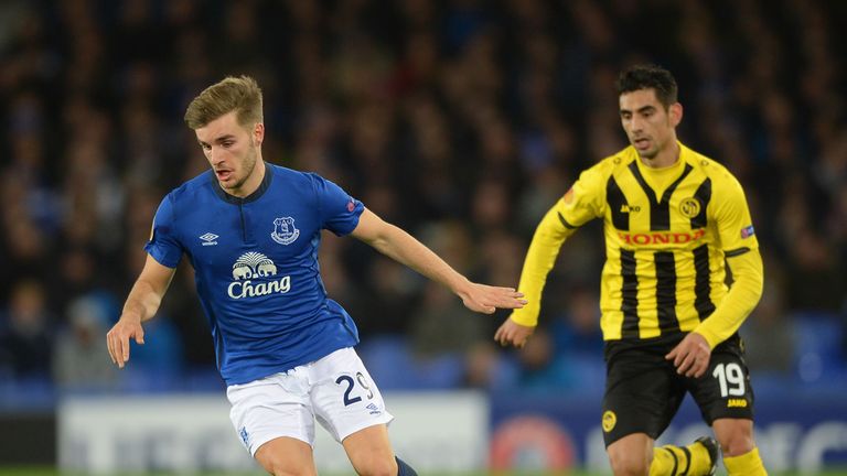 Luke Garbutt impressed in action for Everton