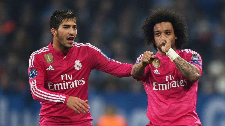 Marcelo and Lucas Silva celebrate