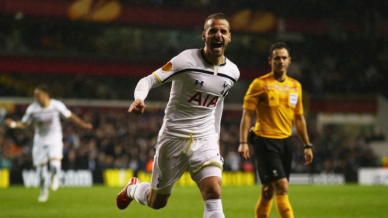Roberto Soldado: Celebrates his opener