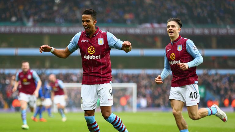 Scott Sinclair: celebrates scoring the second goal against Leicester City