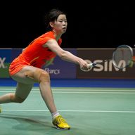 Li Xuerui at the All-England Open in 2012 where she forced her way in to the China Olympic Games team