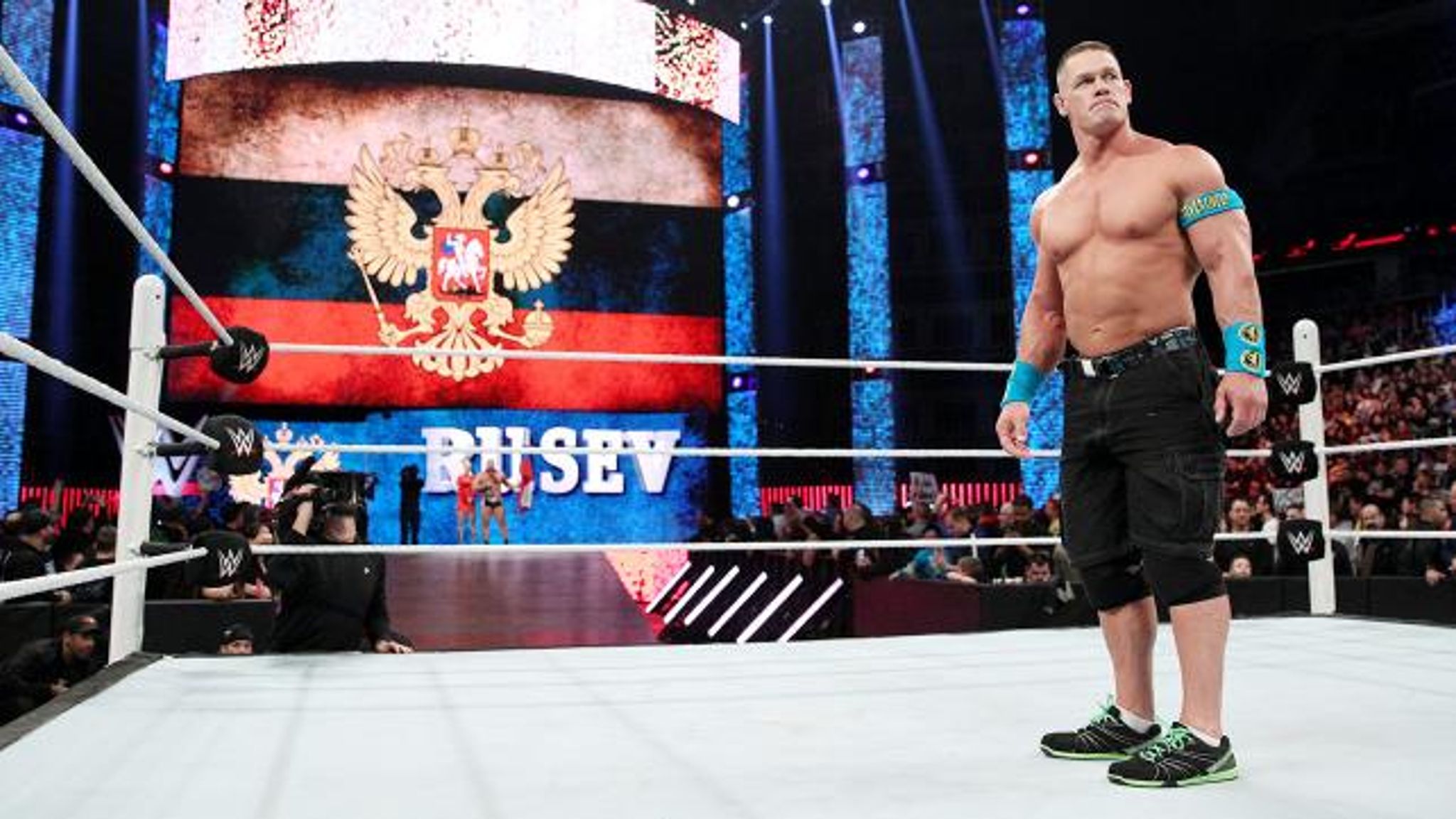 John Cena 2007 WWE Jakks Pacific Ruthless Aggression Green Pants Action  Figure | eBay