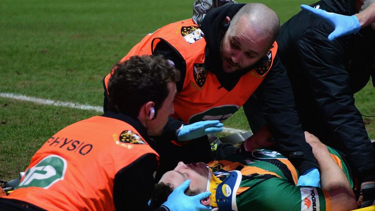 George North: Had to be stretchered off while Nathan Hughes was sent off