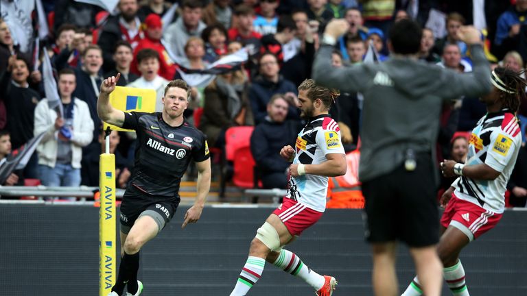 Chris Ashton: Scored twice for Saracens at Wembley