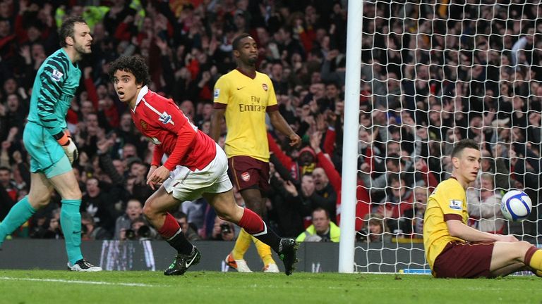 Fabio da Silva scored for Man Utd in their last FA Cup clash with Arsenal