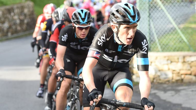 Geraint Thomas was one of the most aggressive riders in the race as he worked for Ben Swift, behind