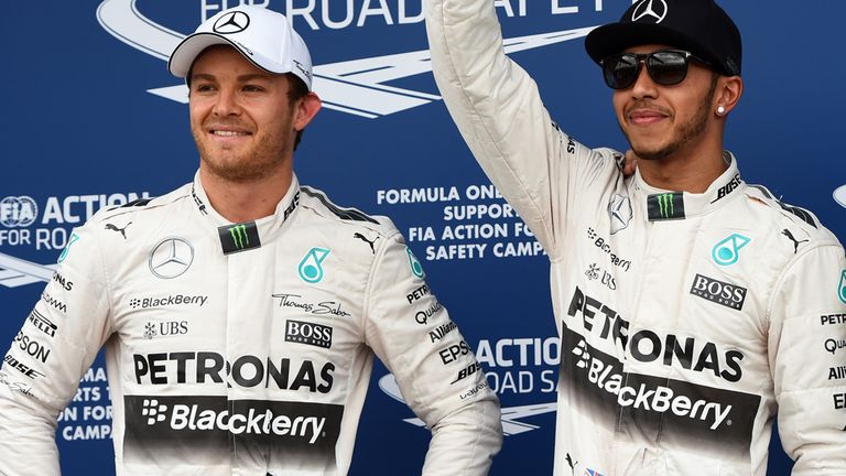 Nico Rosberg and Lewis Hamilton secured another front row lock out