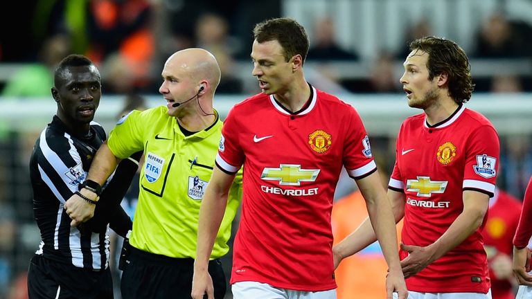 Jonny Evans: Involved in an ugly confrontation with Papiss Cisse last month