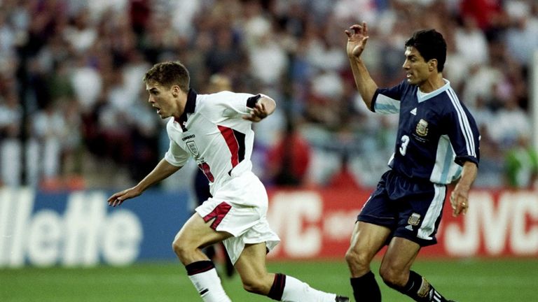 Michael Owen's goal against Argentina is one of the most famous in England's World Cup history