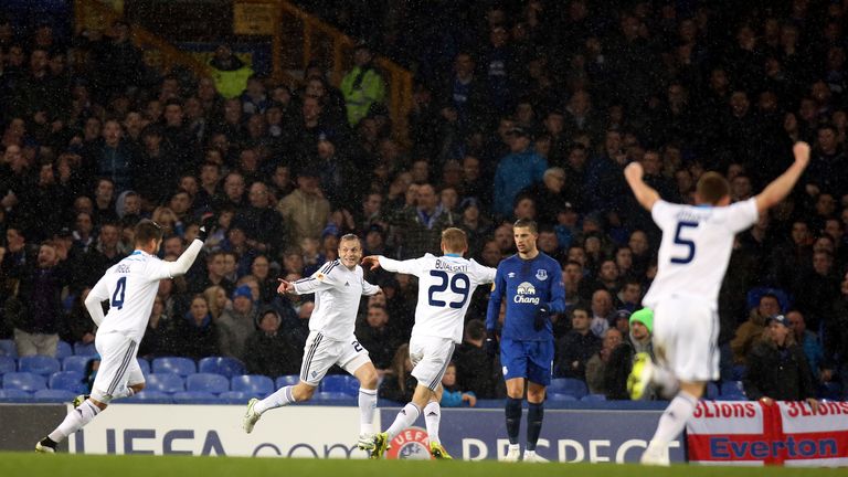 Oleg Gusev: Celebrates Dynamo Kiev's opener