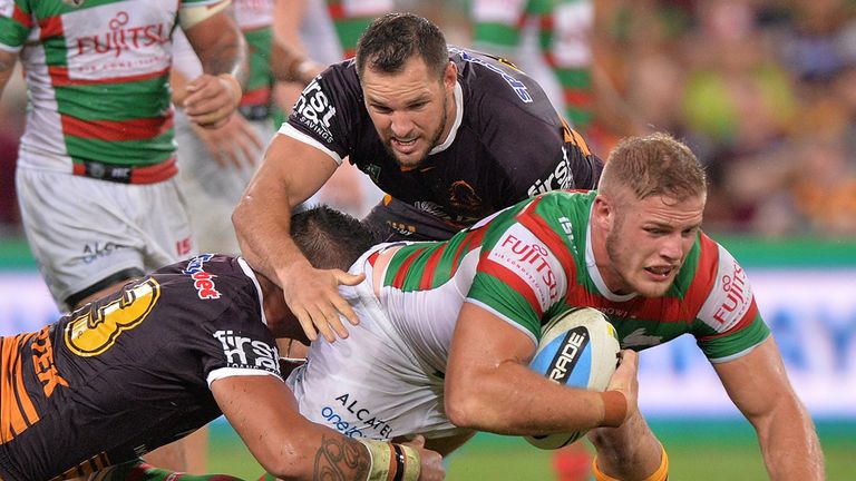 George Burgess: Featured in the Rabbitohs' crushing win in Brisbane
