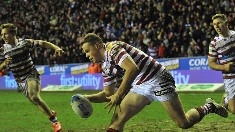 Burgess: scored a hat-trick for Wigan