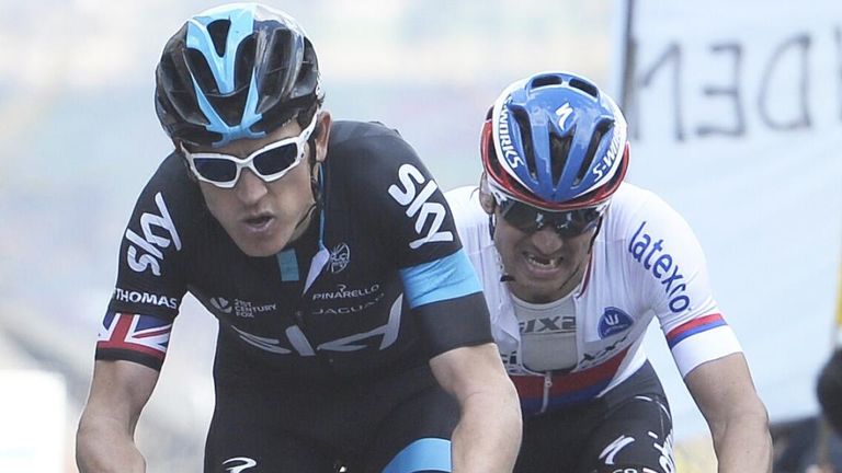 Geraint Thomas, left, and Zdenek Stybar, right, are their respective teams' Plan Bs