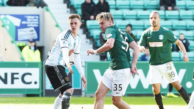 Cummings scored the opening goal against rivals Hearts