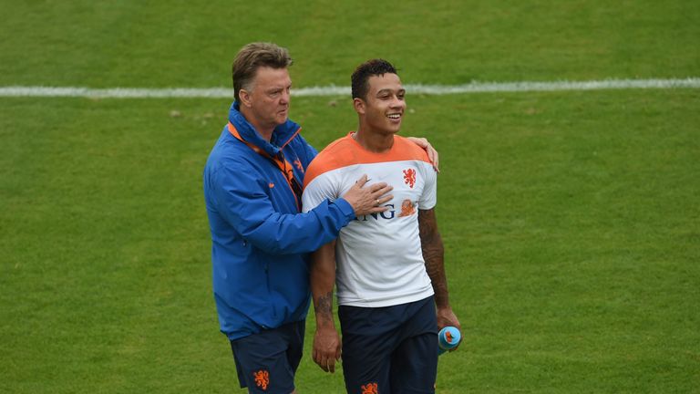 Louis van Gaal worked with Memphis Depay at the 2014 World Cup