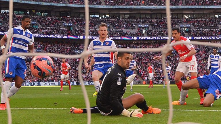 Alexis Sanchez gives Arsenal the lead at Wembley