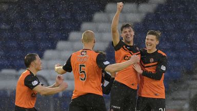 Image of Robbie Muirhead (second from right) has scored two goals for Dundee United 