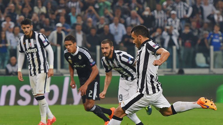 Tevez was brought down by Dani Carvajal before converting