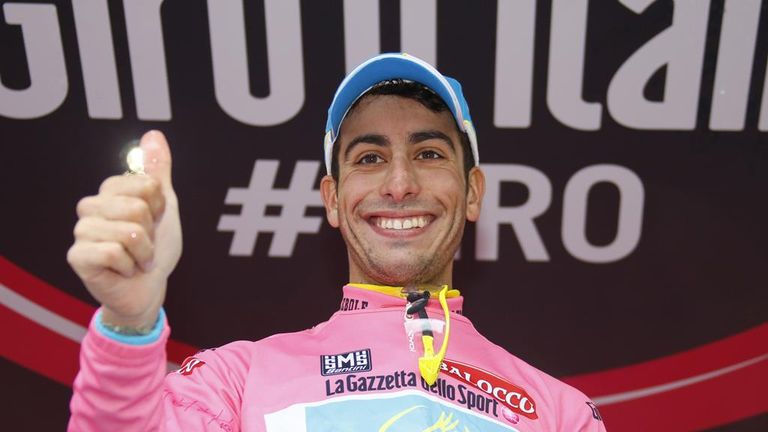 Fabio Aru has moved 19 seconds ahead of Alberto Contador overall