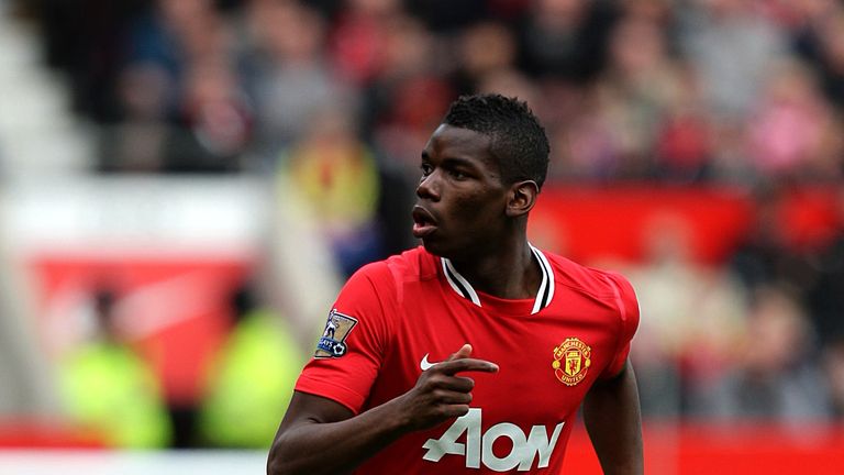 Pogba spent three years at Manchester United as a teenager