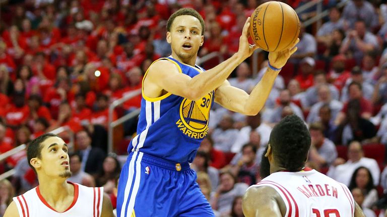 Stephen Curry of Golden State is head and shoulders above his opponents in Houston