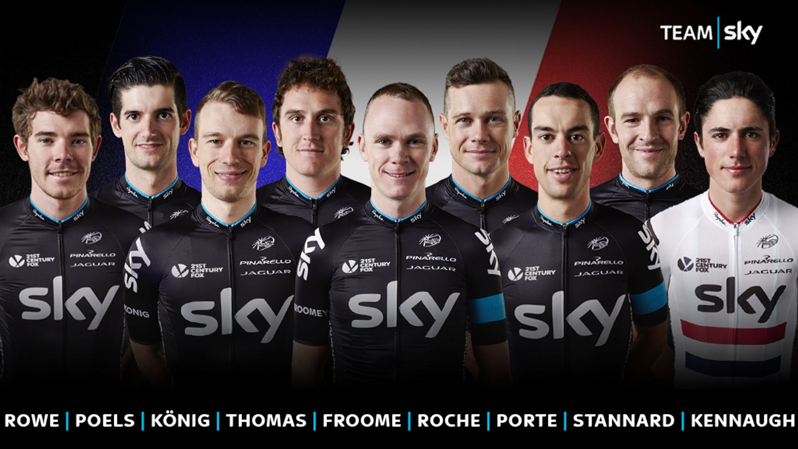 Tour de France Team Sky unveil squad to support Chris Froome Cycling