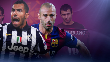 Carlos Tevez and Javier Mascherano: Set to face each other in Champions League final