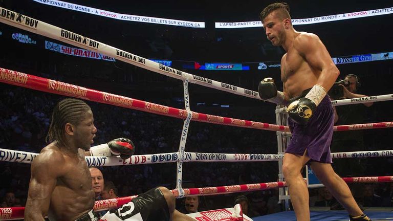 David Lemieux sends Hassan N'Dam to the canvas