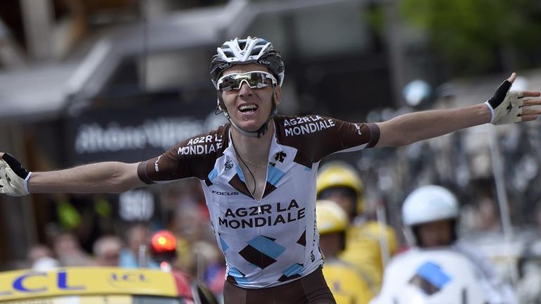 Romain Bardet won stage five of the Criterium du Dauphine