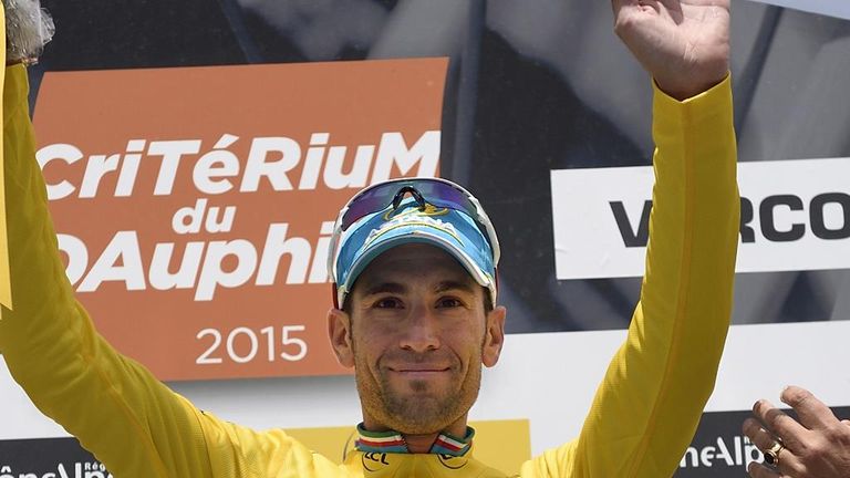 Vincenzo Nibali has taken the lead of the Criterium du Dauphine